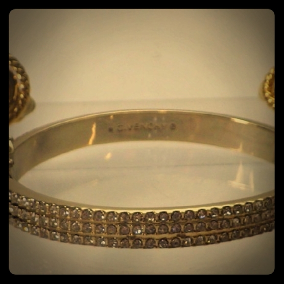 Givenchy bracelet w/ crystals & earrings - Picture 2 of 10